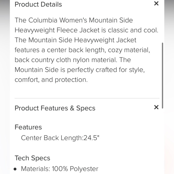 Columbia Heavyweight Fleece Jacket - Picture 7 of 7